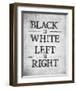 Black is White-Urban Cricket-Framed Art Print