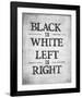 Black is White-Urban Cricket-Framed Art Print