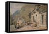 Black Jacks Cottage, Bettws-y-Coed, 1846-David Cox the elder-Framed Stretched Canvas