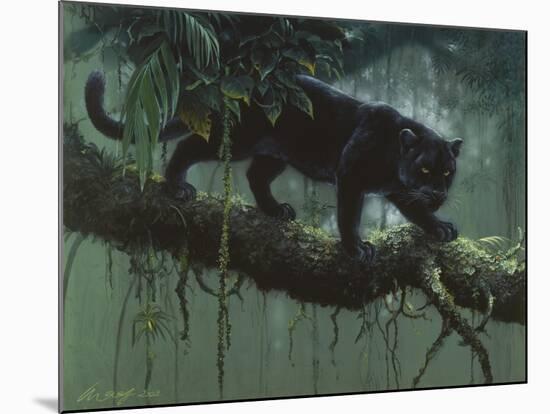 Black Jaguar-Harro Maass-Mounted Giclee Print