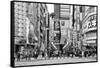 Black Japan Collection - Godzilla Road-Philippe Hugonnard-Framed Stretched Canvas