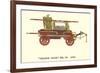 Black Joke Vintage Fire Wagon-null-Framed Premium Giclee Print