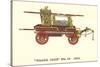 Black Joke Vintage Fire Wagon-null-Stretched Canvas