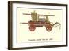 Black Joke Vintage Fire Wagon-null-Framed Art Print