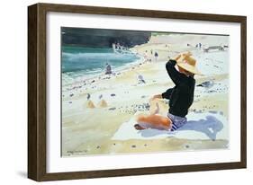 Black Jumper-Lucy Willis-Framed Giclee Print