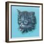 Black Kitten - 23A-Peggy Harris-Framed Giclee Print