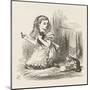 Black Kitten Alice Plays with the Kittens-John Tenniel-Mounted Art Print