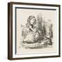 Black Kitten Alice Plays with the Kittens-John Tenniel-Framed Art Print