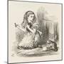 Black Kitten Alice Plays with the Kittens-John Tenniel-Mounted Art Print