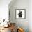Black Kitten, Charkle, 10 Weeks, Popping Out of a Black Top Hat-Mark Taylor-Framed Photographic Print displayed on a wall