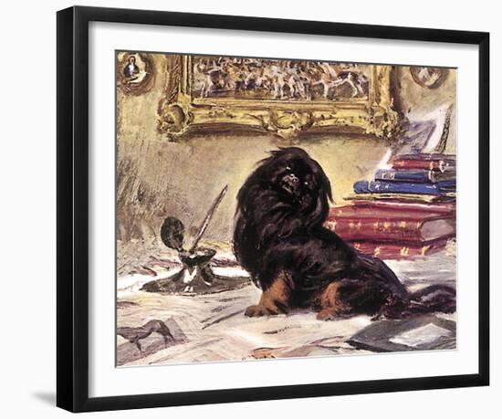 Black Knight-Sir Alfred Munnings-Framed Premium Giclee Print