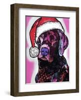 Black Lab Christmas-Dean Russo-Framed Giclee Print