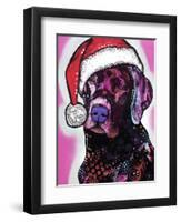 Black Lab Christmas-Dean Russo-Framed Giclee Print