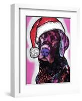 Black Lab Christmas-Dean Russo-Framed Giclee Print