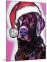 Black Lab Christmas-Dean Russo-Mounted Giclee Print