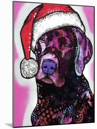 Black Lab Christmas-Dean Russo-Mounted Giclee Print