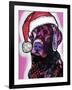 Black Lab Christmas-Dean Russo-Framed Giclee Print