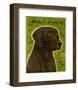 Black Lab (NEW)-John W^ Golden-Framed Art Print