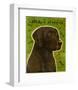 Black Lab (NEW)-John W^ Golden-Framed Art Print