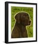 Black Lab (NEW)-John W^ Golden-Framed Art Print