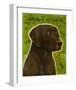 Black Lab (NEW)-John W^ Golden-Framed Art Print