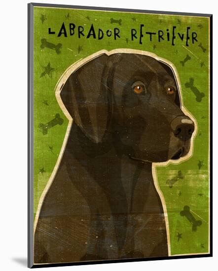 Black Lab-John Golden-Mounted Giclee Print