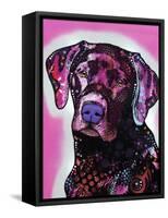 Black Lab-Dean Russo-Framed Stretched Canvas