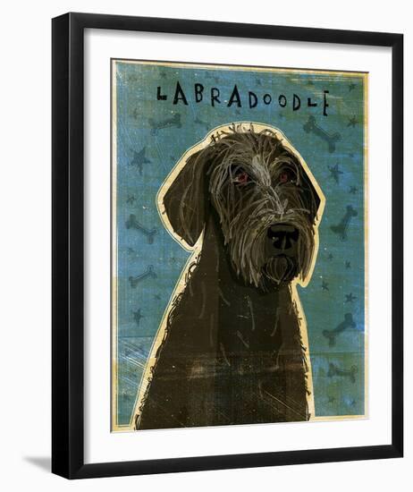 Black Labradoodle-John Golden-Framed Giclee Print