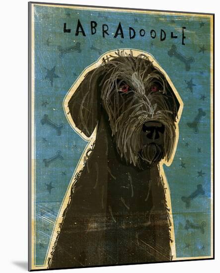 Black Labradoodle-John Golden-Mounted Giclee Print