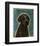 Black Labradoodle-John W^ Golden-Framed Art Print