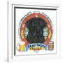 Black Labrador Beer Label-Tomoyo Pitcher-Framed Giclee Print