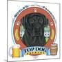 Black Labrador Beer Label-Tomoyo Pitcher-Mounted Giclee Print