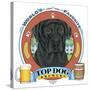 Black Labrador Beer Label-Tomoyo Pitcher-Stretched Canvas