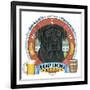 Black Labrador Beer Label-Tomoyo Pitcher-Framed Giclee Print