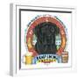 Black Labrador Beer Label-Tomoyo Pitcher-Framed Giclee Print