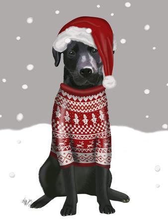 chocolate labrador christmas jumper