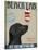 Black Labrador Ice Cream-Fab Funky-Stretched Canvas