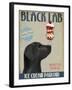 Black Labrador Ice Cream-Fab Funky-Framed Art Print