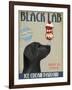 Black Labrador Ice Cream-Fab Funky-Framed Art Print