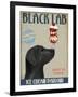 Black Labrador Ice Cream-Fab Funky-Framed Art Print