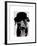 Black Labrador in Bowler Hat-Fab Funky-Framed Art Print