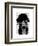 Black Labrador in Bowler Hat-Fab Funky-Framed Art Print