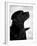 Black Labrador Retriever Looking Up-Adriano Bacchella-Framed Photographic Print