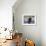 Black Labrador Retriever Water Enry-Lynn M^ Stone-Framed Photographic Print displayed on a wall