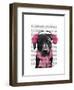 Black Labrador with Ear Muffs-Fab Funky-Framed Art Print