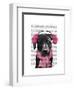 Black Labrador with Ear Muffs-Fab Funky-Framed Art Print