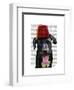 Black Labrador with Fez-Fab Funky-Framed Art Print