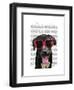 Black Labrador with Heart Sunglasses-Fab Funky-Framed Art Print