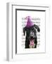 Black Labrador with Party Hat-Fab Funky-Framed Art Print