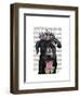 Black Labrador with Tiara-Fab Funky-Framed Art Print